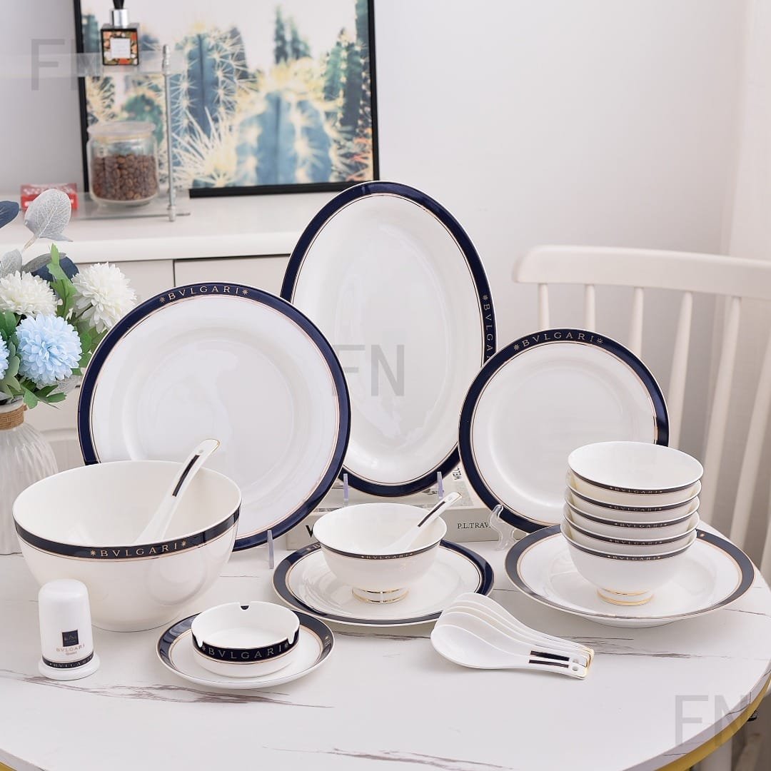 BVLGARI Soup set of 28 pieces - Bvlgari Dinner set | Aleppo Gift UAE